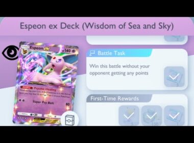 Pokémon TCG Pocket - Espeon ex Deck (Wisdom of Sea and Sky) | Flawless Victory Mission