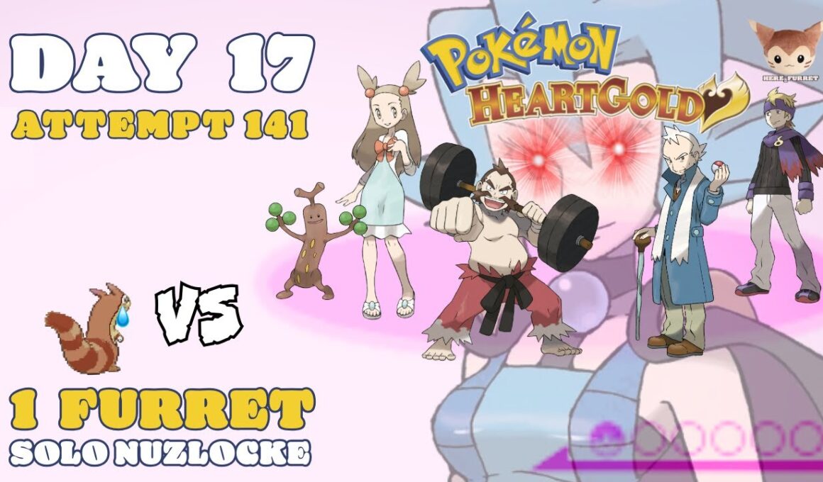 DAY 17  |  Nuzlocking Pokémon HeartGold with one Furret! (Attempt 141)