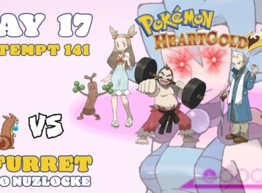 DAY 17  |  Nuzlocking Pokémon HeartGold with one Furret! (Attempt 141)