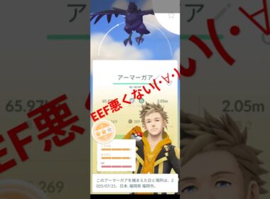 【ポケモンGO】アーマーガア 野生の高個体🤩 #ポケモンgo #pokemongo #アーマーガア #高個体