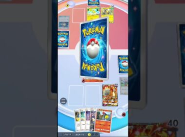 【ポケポケ】1エネでオドリドリワンパン！新ファイアローが強すぎる！？【未知なる水域】#ポケポケ  #ポケモン  #ポケカ #ポケカガチャ#新パック