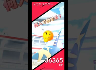 メガサメハダーレイド何人で倒せる⁉️