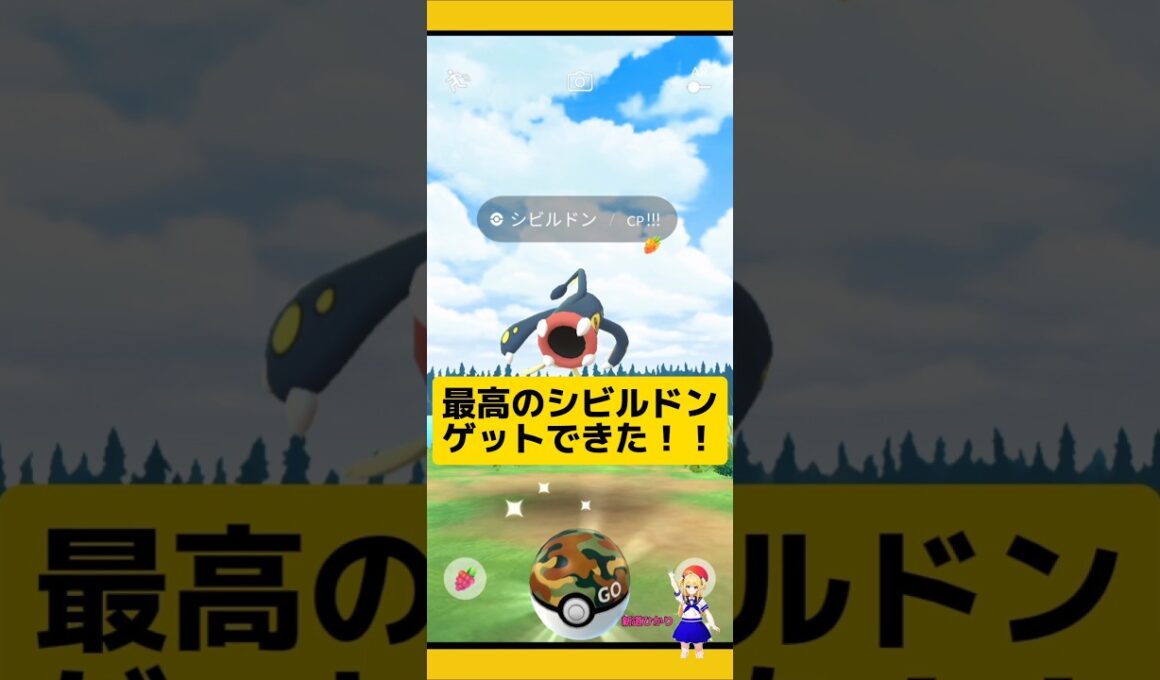 最高に強いシビルドン！このイベント嬉しいすぎ〜#ポケモンgo #シビルドン#野生レア #高個体値 #個体値100 #pokemongo#ワイルドエリア  #新道ひかり
