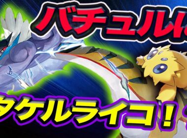 【ポケカ対戦】バチュルにタケルライコIN！！！タネ軸だから使いやすい！！