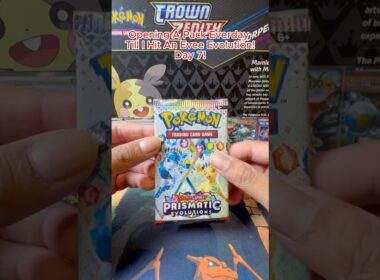Opening a Pack of Pokemon Prismastic Evolution Everyday till I hit a Evee Evolution! Day 7 #pokemon