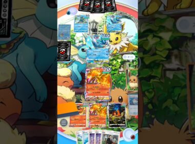 ステップアップバトル、エキスパートバトル。スターミーex＆ゲッコウガデッキ、火属性のみで攻略せよ！Pokemonカードゲーム　ポケポケ【無課金攻略】