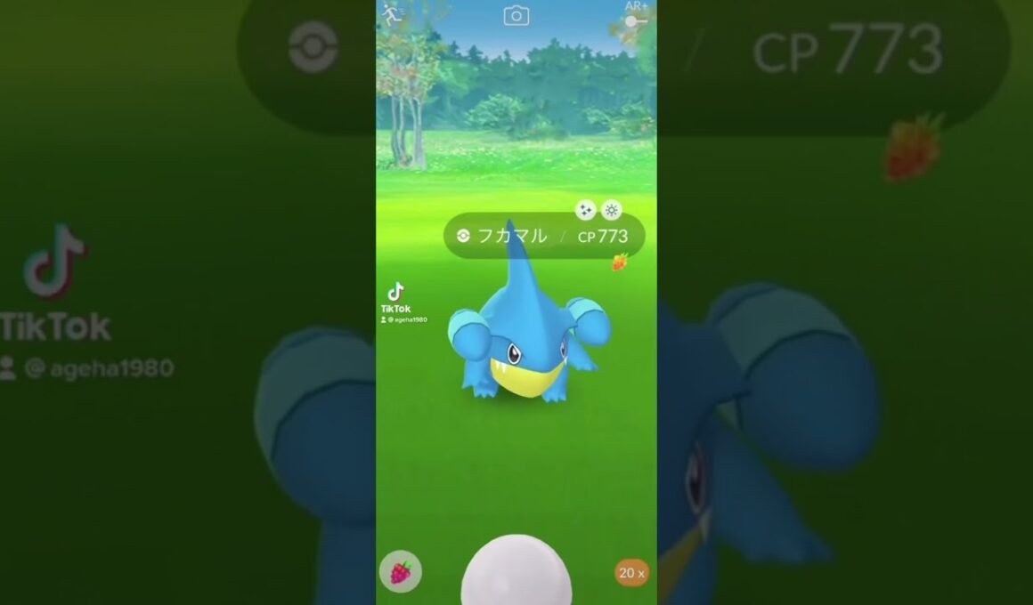 【ポケモンGO】フカマル色違いGET!! 【TikTok】 #shorts