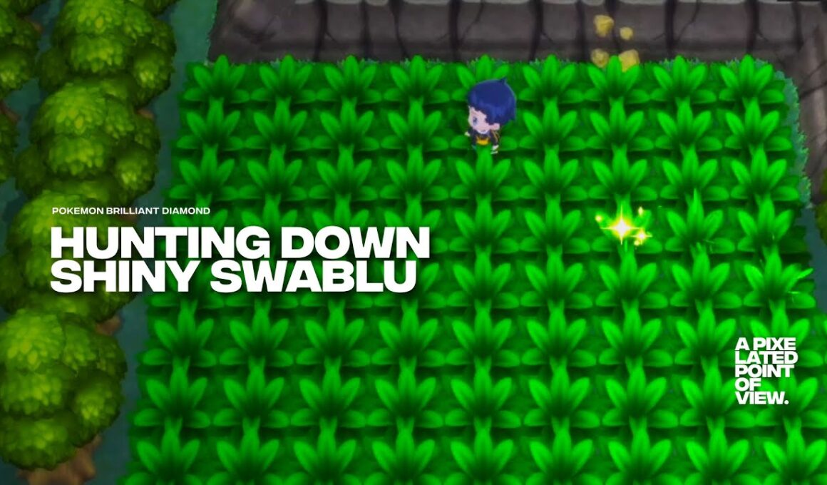 Hunting down Shiny Swablu in Pokemon Brilliant Diamond