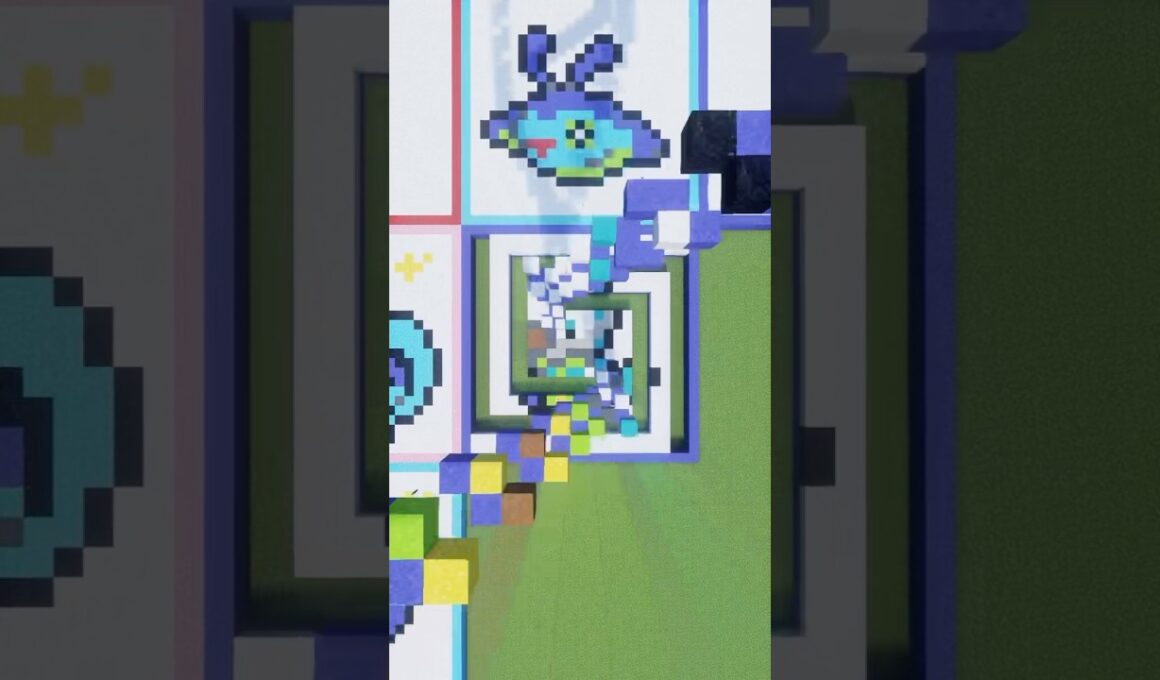 あなたの推しポケモンを作ります！ミジュマル（作成希望はコメント欄へ）#minecraft #ポケモン #Shorts