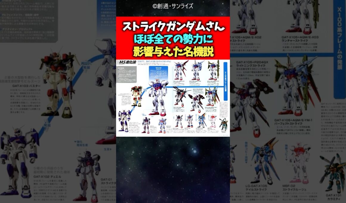 ストライクガンダムさんほぼ全ての勢力に影響を与えた名機説#ガンダム #ガンダムseed #反応集 #shorts