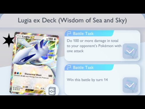 Pokémon TCG Pocket - Lugia ex Deck (Wisdom of Sea and Sky) | Damage Mission