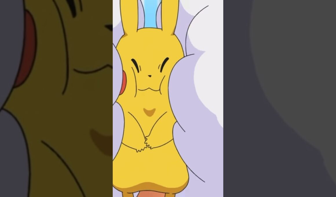 もふもふされるピカチュウ#アニポケ #ポケモン #ピカチュウ #チルタリス #anipoke #pokemon #shorts