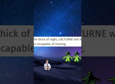 Pokedex Entry-0322 Cacturne #gaming #pokemon #shorts