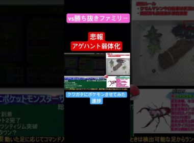 [悲報] アゲハント、貴重なメインウェポン失う... [クワガタでポケモンクリア][ポケットモンスターサファイア