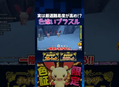 【ポケモンSV】色違いって気付ける!? 地味に厳選難易度が高いプラスルの色証厳選をした結果…ｗ【切り抜き】【色違いポケモン】【色違い厳選】#shorts
