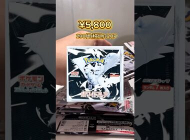 レシラムexが当たる確率ってどれくらいですか、、、？ #pokemon #pokemoncard #ポケカ　#ホワイトフレア