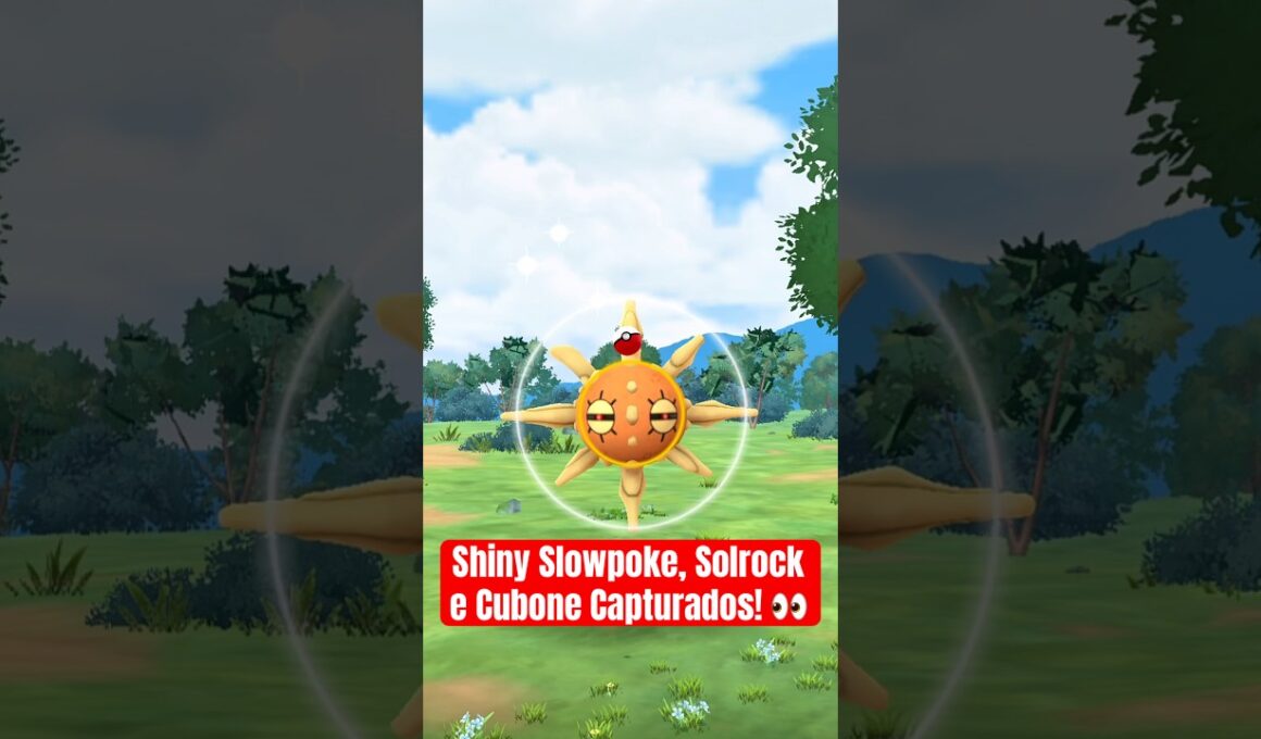 Pokémon GO: Captura de Slowpoke, Solrock e Cubone em 1 Minuto #shorts # #pokemongo