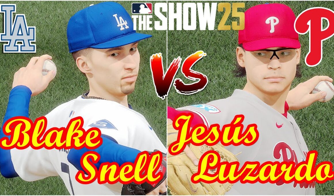 ⚾Dodgers・Blake Snell🆚Phillies・Jesús Luzardo🏟️Dodger Stadium⚾ #Snell #Luzardo #Dodgers #Phillies