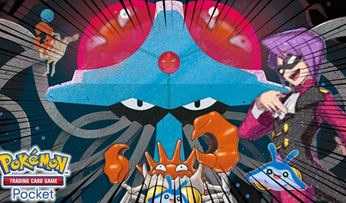 【ポケポケ】毒麻痺粉砕、イツキンタマクラゲ（キングラー＆タマンタ＆ドククラゲデッキ）【未知なる水域】