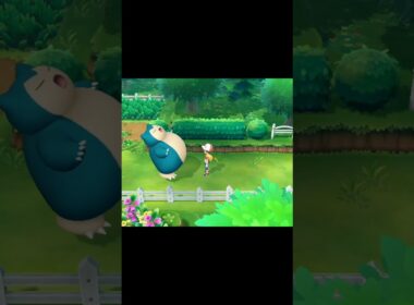 【ピカブイ】ポケモンのふえの音で目を覚ますカビゴン　#Shorts