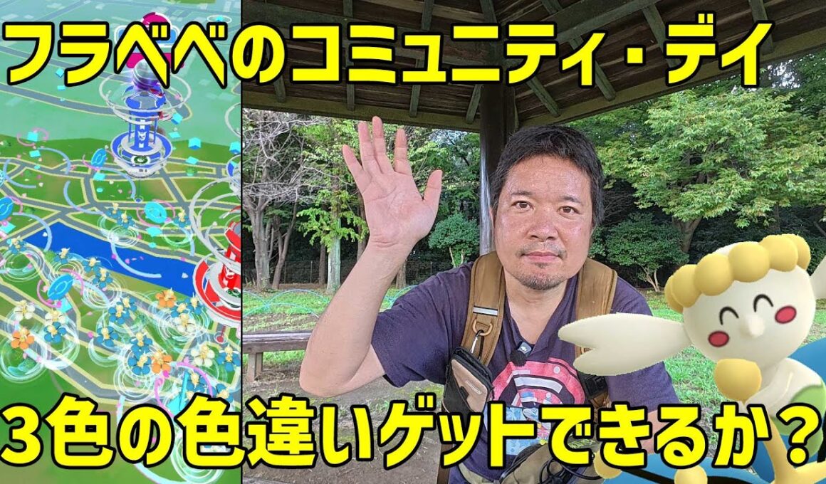 【ポケモンGO】3色色違いゲットできるのか！？フラベベのコミュニティデイ