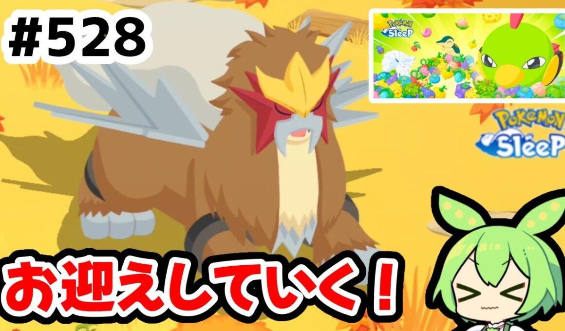 【睡眠リサーチ】＃528『エンテイ回なのだ！きのみウィークはどこに行く？』【ポケモンスリープ/pokemon sleep】【無課金ゴプラ勢】【ゆっくり実況ずんだもん】