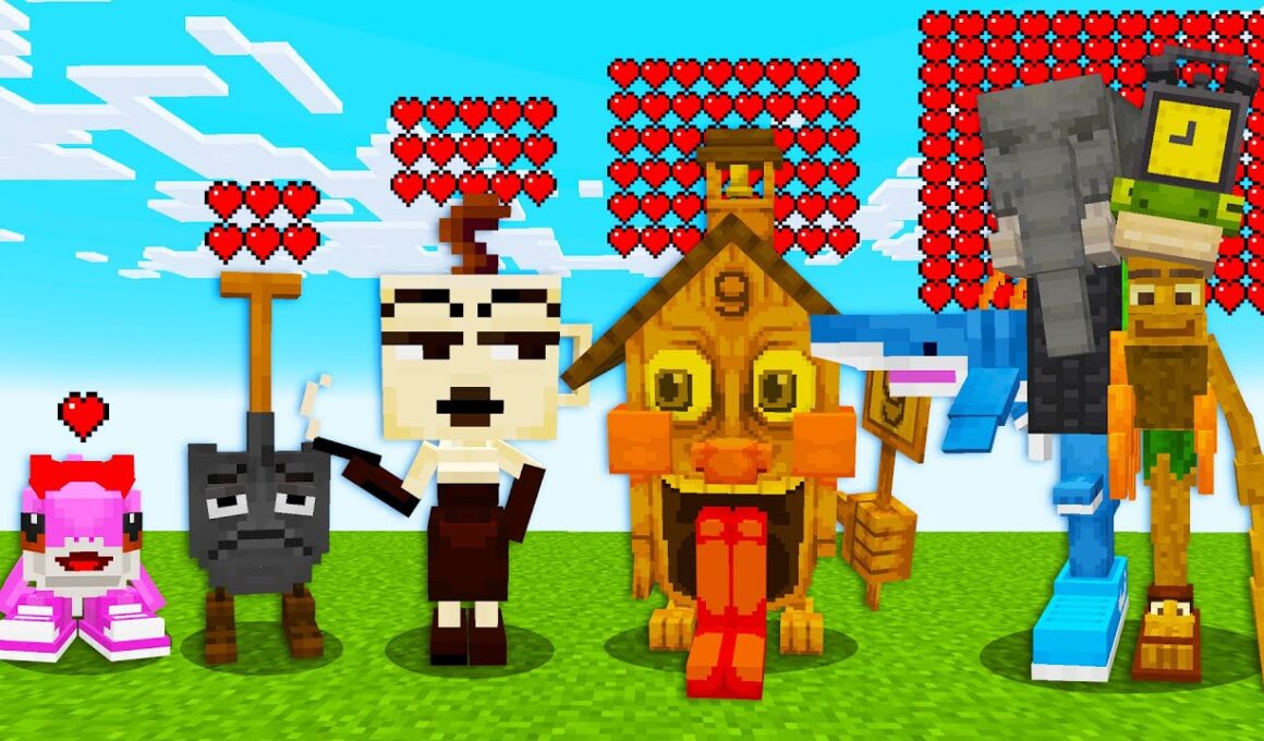 激レアなブレインロットたちに変身できる世界がヤバすぎた【まいくら・マインクラフト・トゥントゥントゥンサフール/トララレロ トラララ/ITALIAN BRAIN ROT】