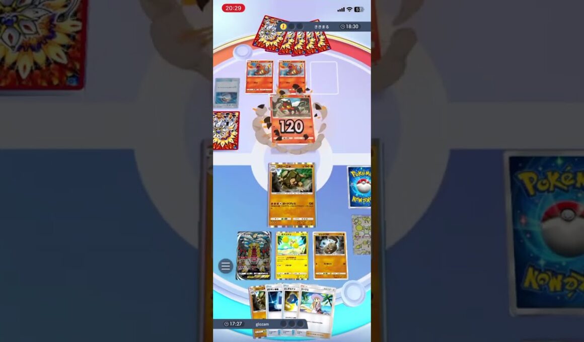 完全防御体制！ゴローニャのガードプレスでニャビーを粉砕！！ #shorts #ポケモン #ポケポケ #pokemon