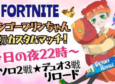 フォートナイト★22時～マンゴープリンちゃん初カスタムやってみる＃fortnite＃フォートナイト＃フォトナ