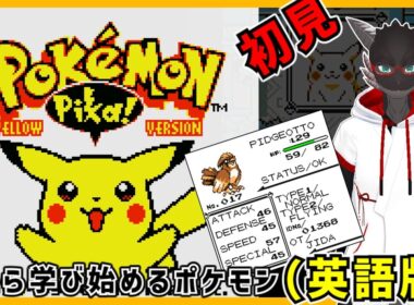 【ポケモンピカチュウ英語版】ピジョット（ピジョン）くんやっとそらをとぶ　【pokemon】【Vtuber】