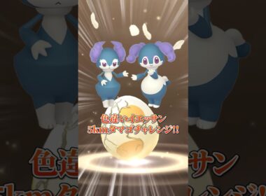 色違いイエッサン狙いで5kmたまご9連チャレンジしたら…！？ #ポケモン #ポケモンgo #pokemongo #Shorts