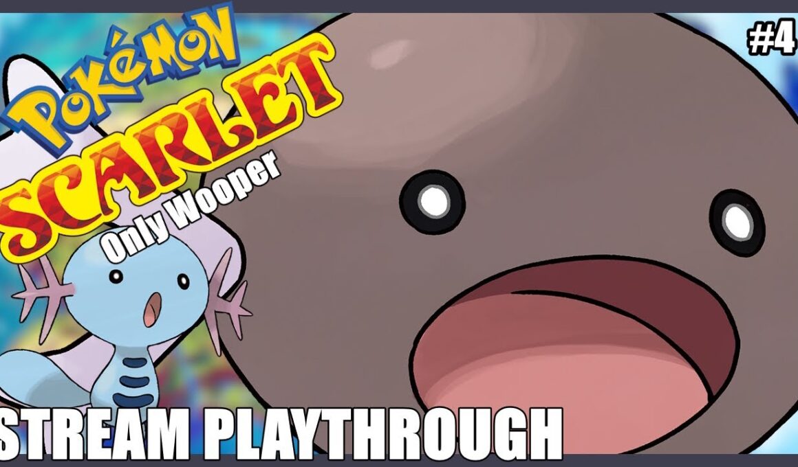 【Pokemon Scarlet With Only Wooper】When Will I Finally Learn Some Cool New Moves?【#4】
