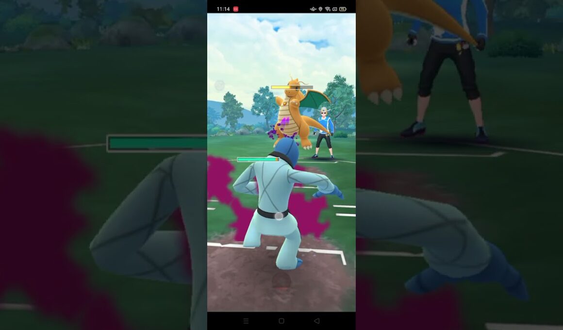 Pokémon battle charjabug vs dragonite #pokemongobattleleague