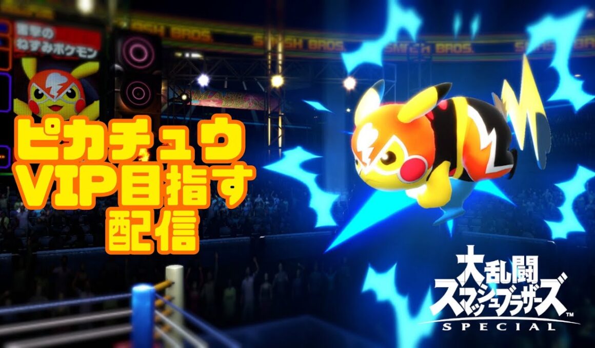 【スマブラSP】ピカチュウVIP目指す配信#８【最終回】