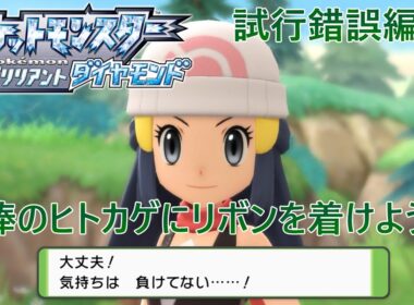 【ポケモンBDSP】相棒のヒトカゲにリボンを着けよう！ 試行錯誤編 #6