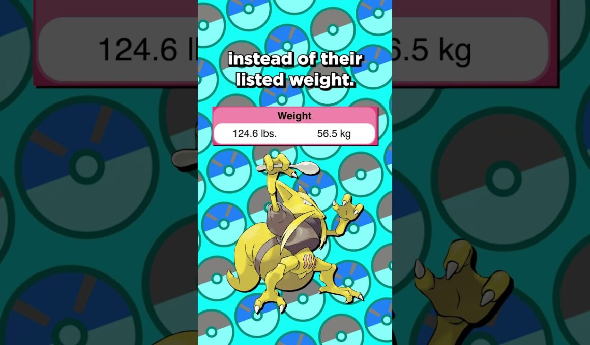 Kadabra Weighs A Zillion Pounds (Not) #pokemon #pokemonfacts #pokemoncrystal