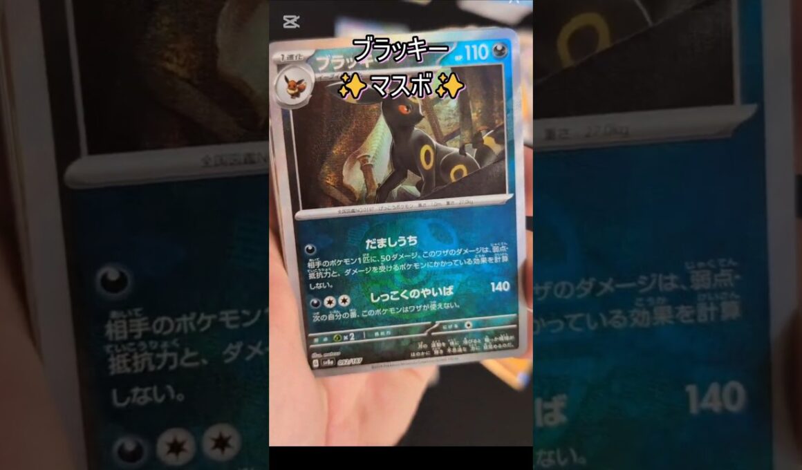 8箱目 #テラスタルフェスex #ポケカ開封 #ポケカ #マスターボールミラー #ブラッキー