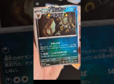 8箱目 #テラスタルフェスex #ポケカ開封 #ポケカ #マスターボールミラー #ブラッキー