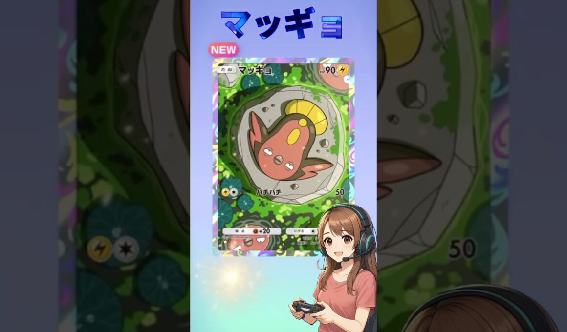 『ポケポケ』拡張パック「未知なる水域」レア２連”マッギョ＆ワタッコex"#ポケポケ #ポケモン #shorts