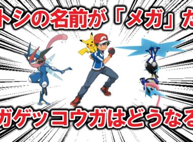 サトシの名前が「メガ」だった場合、2種類のゲッコウガの形態とそれを取り巻く環境にありがちなこと【ポケモン解説】