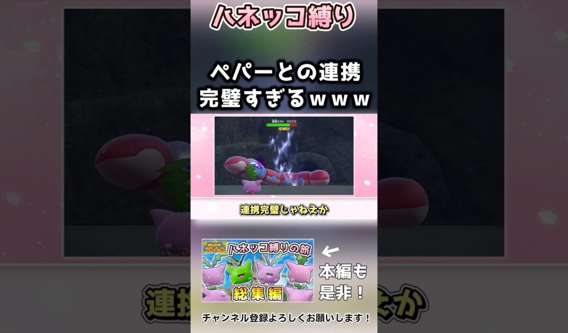 【ハネッコ縛り】ペパーが天才すぎたバトル【ポケモンSV】切り抜き