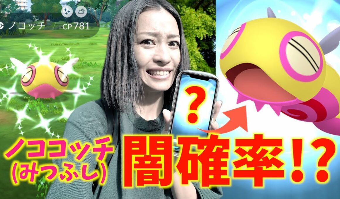 超激レアの「色違いノココッチ」は闇確率！？ノーマルセンセーショナル初日レポート！！【ポケモンGO】