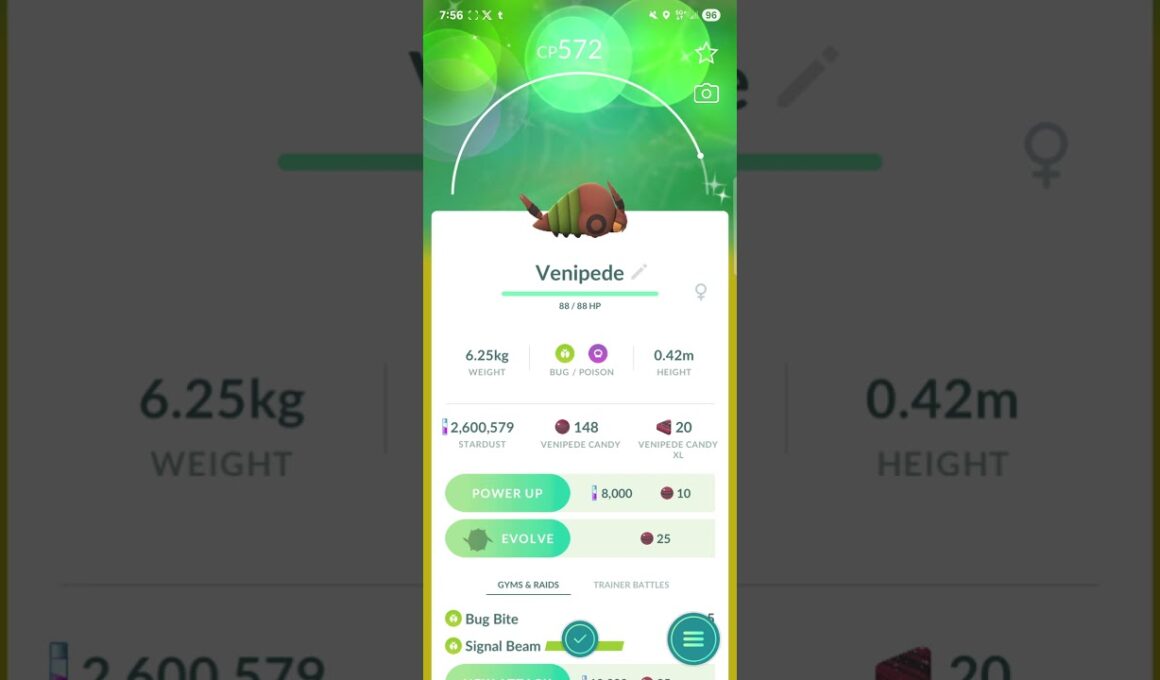 shiny Venipede! #pokemongo