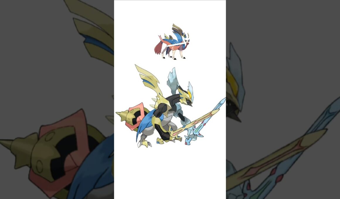 ブラックキュレム＋ザシアン合成。氷鋼の二刀竜　#ポケモンフュージョン #改造ポケモン  #伝説のポケモン #最強ポケモン #pokemon