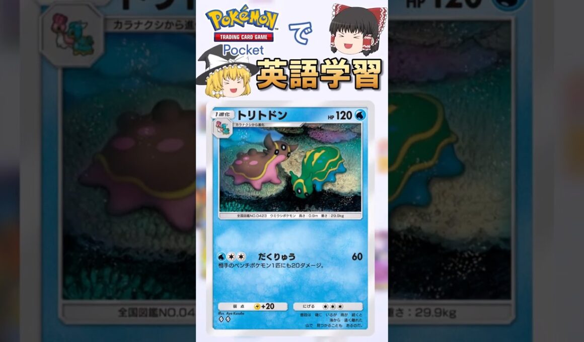 【ポケポケ】トリトドン「だくりゅう」 の英語版名称は？【ゆっくり解説】