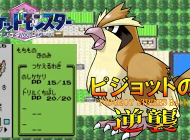 【ポケモン1匹縛りプレイ】ピジョットにドリルくちばしとのしかかりを覚えさせてジョウトを旅してレッドに逆襲する!!ポケモン1匹縛りプレイ強化ポッポきみにきめた!! part1【ゲーム実況】【縛りプレイ】