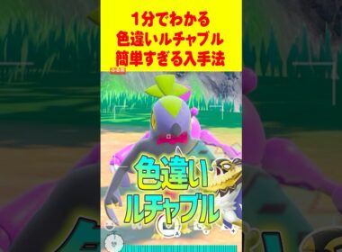 【ポケモンSV】1分で分かる色違いルチャブル最速GET 方法 #ポケモンsv #色違い厳選 #メガルチャブル