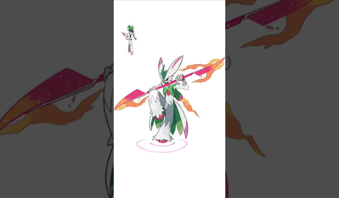 メガバシャーモ＋テツノブジン。薙刀演舞　#ポケモンフュージョン #改造ポケモン  #伝説のポケモン #最強ポケモン #色違いポケモン