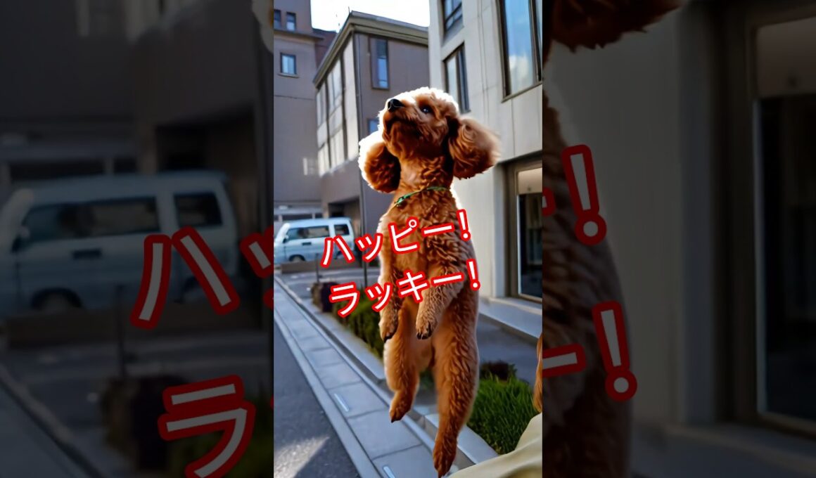 空飛ぶ犬ラッキー！#lucky #cute  #toypoodle  #犬  #癒し  #dog  #可愛い  #トイプードル