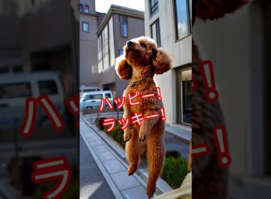 空飛ぶ犬ラッキー！#lucky #cute  #toypoodle  #犬  #癒し  #dog  #可愛い  #トイプードル
